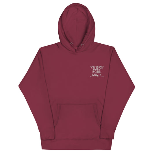 R.B.M. Cozy hoodie for adults.