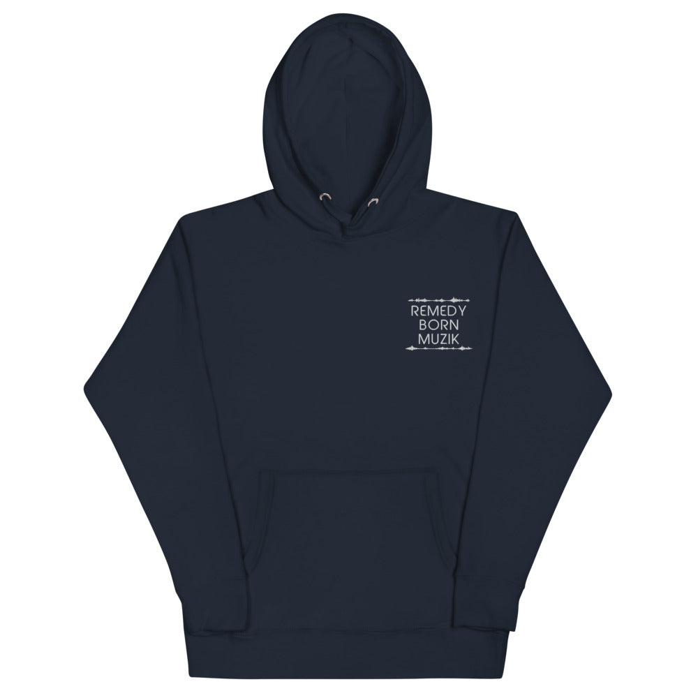 R.B.M. Cozy hoodie for adults.